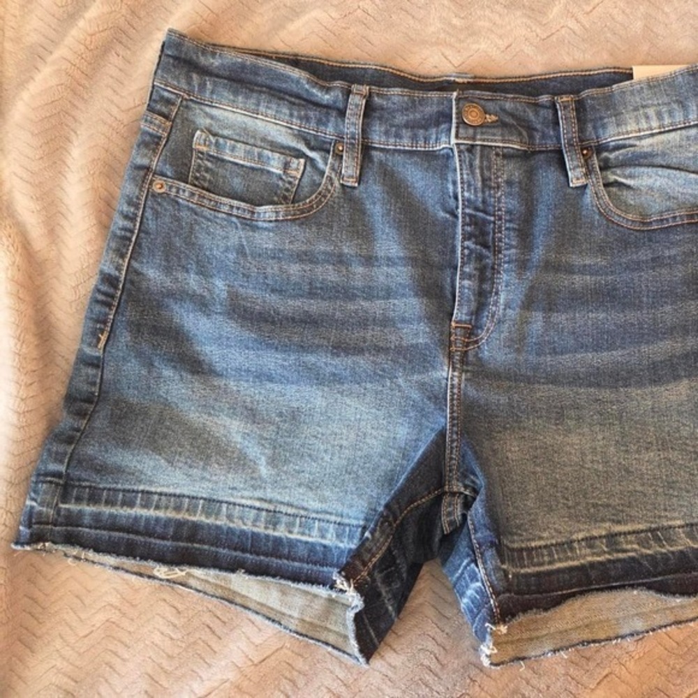 DKNY blue denim shorts size 14/32 midrise